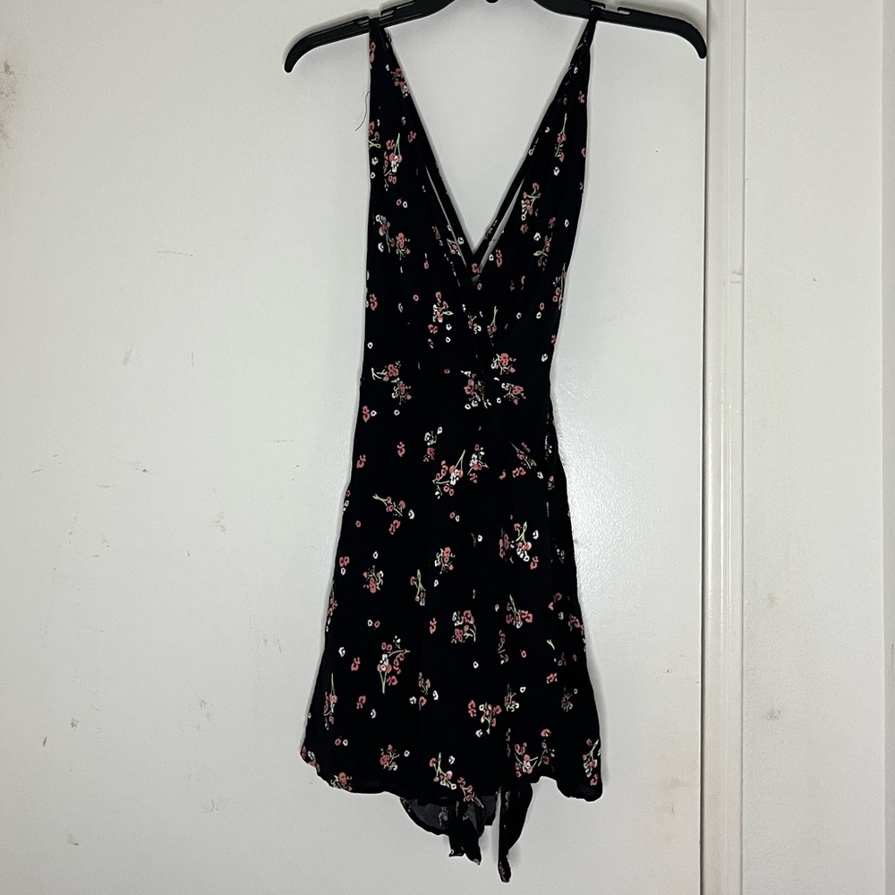Free People Floral Black Romper